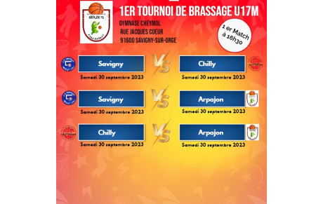 1 er Tournoi de brassage U17M